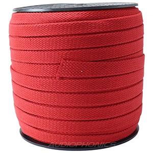 Gaine coton rouge Ø 18 - 25mm : Front view